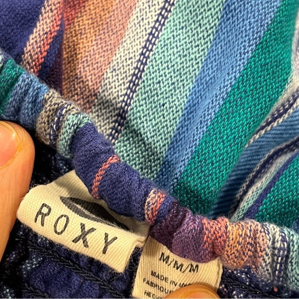 Roxy Striped Multicolor Strapless Mini Dress Size… - image 7